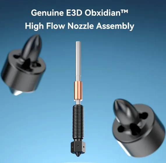 K1 Series Genuine E3D Obxidian™ High Flow Nozzle Assembly 0.4_0.6_0.8mm 2.webp