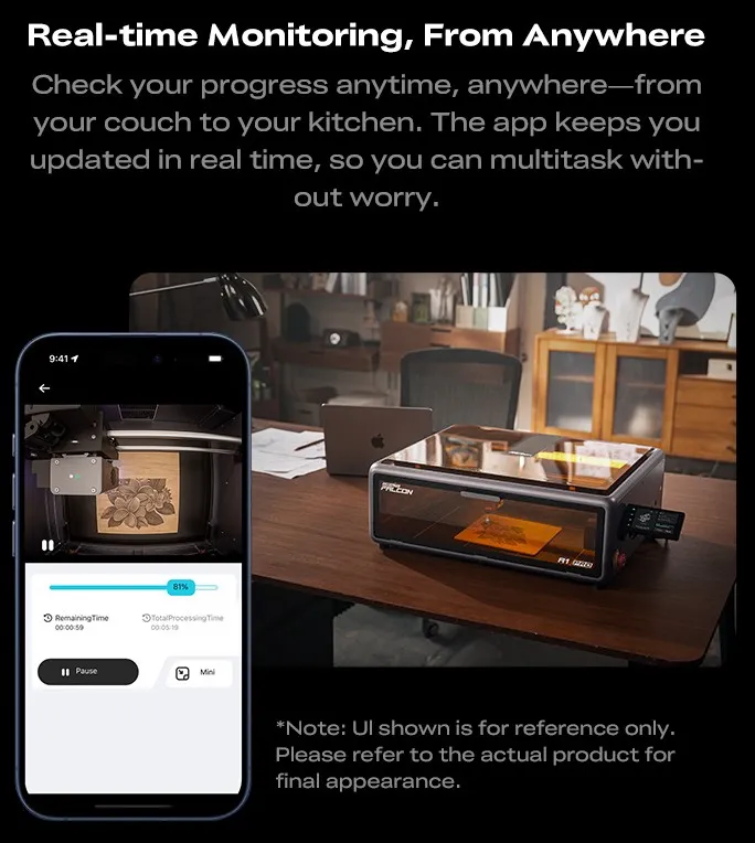 CR Falcon A1 PRO Laser Engraver 20W Enclosed with Air Assist and AI camera 4.webp